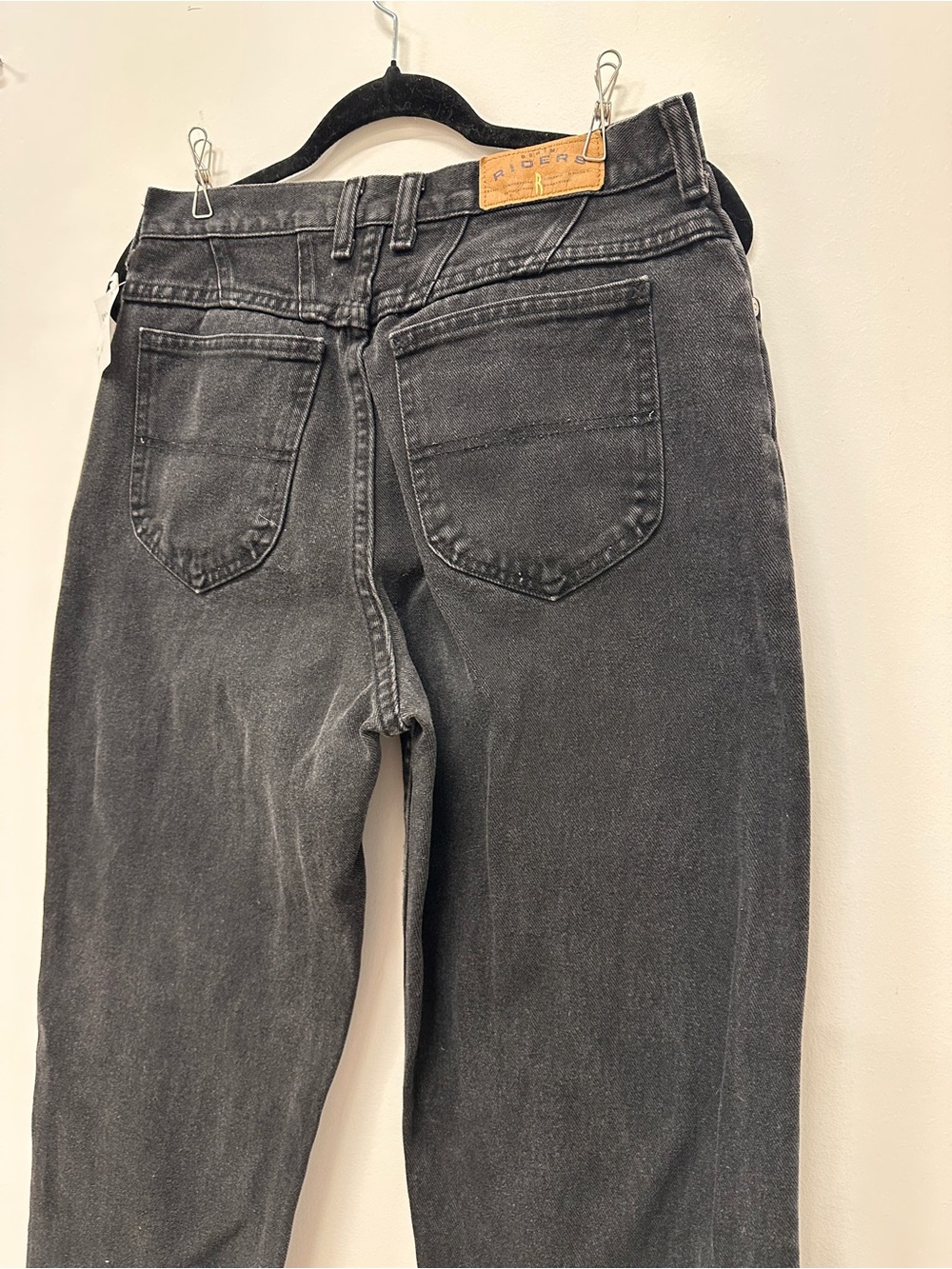 Riders by Lee Men's Washed Black Slim Straight Jeans